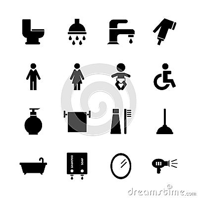 Bathroom icon Stock Photo