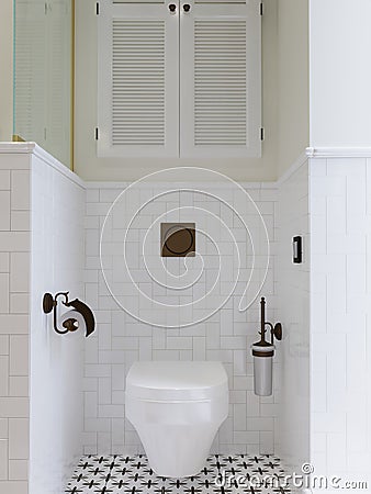 Bathroom interior. 3D render Stock Photo