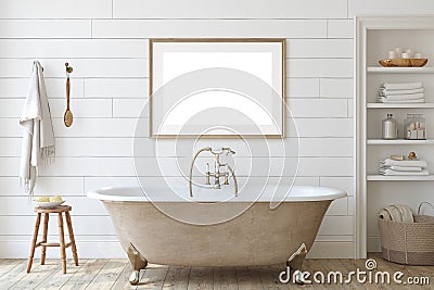 Bathroom interior. 3d render Stock Photo