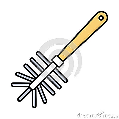 Bathroom Outline with Fill Color Vector icon which can easily modify or edit Vector Illustration