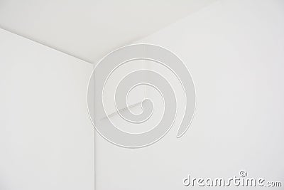 Bathroom renovation: Installing elegant bathroom ventilation, exhaust fan that disappears on the white wall. Hidden modern Stock Photo