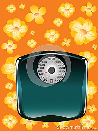 Bathroom scale Vector Illustration