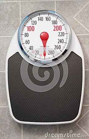 Bathroom Scale Stock Photo