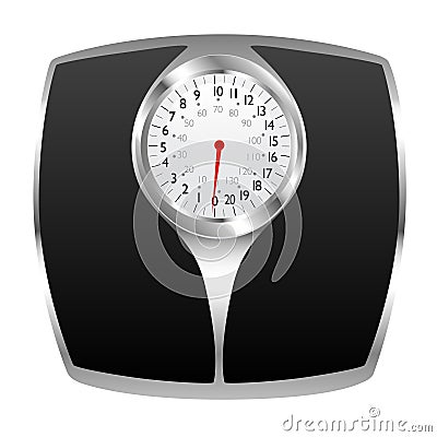 Bathroom scale vector Vector Illustration