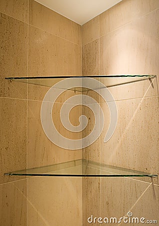 Bathroom Shelves Stock Photo