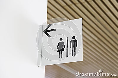 Bathroom sign Stock Photo