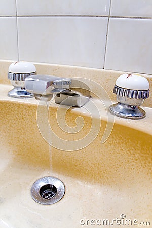 Bathroom sink Stock Photo