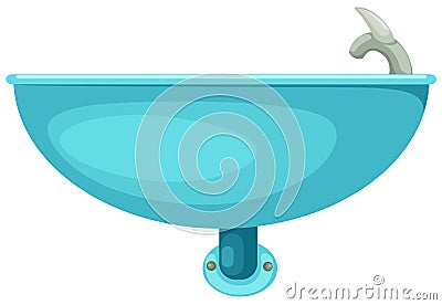 Bathroom sink Vector Illustration