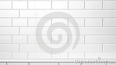 bathroom subway tile background white Cartoon Illustration