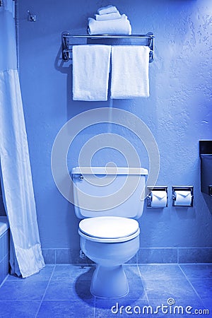 Bathroom Toilet Towels Modern Hygene Stock Photo