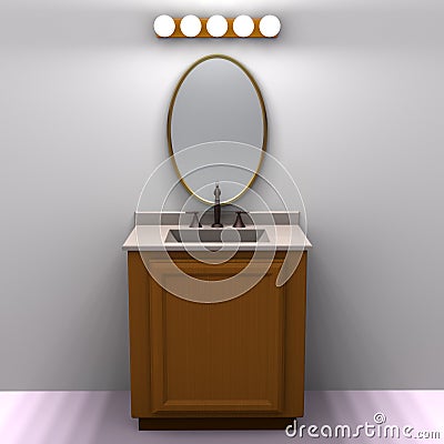 Bathroom Vanity Stock Photo