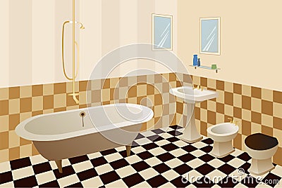 Bathroom vector Vector Illustration