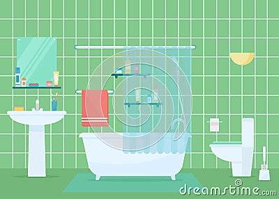 Bathroom vector illustration Vector Illustration