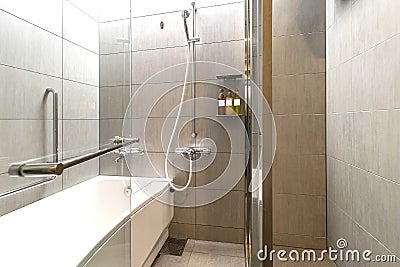 The bathrooms in modern condominiums Stock Photo