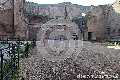 Baths of Caracalla in Rome, Italy Editorial Stock Photo