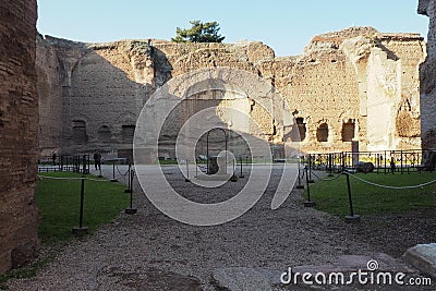 Baths of Caracalla in Rome, Italy Editorial Stock Photo