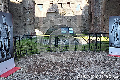Baths of Caracalla in Rome, Italy Editorial Stock Photo