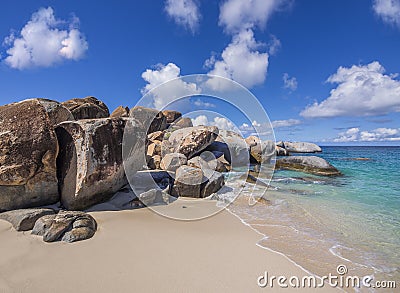 The Baths on Virgin Gorda Stock Photo