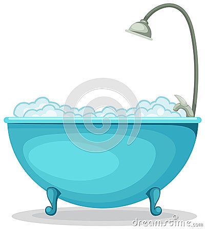 Bathtub Vector Illustration