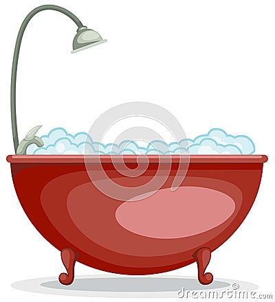 Bathtub Vector Illustration