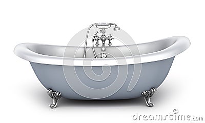 Bathtub and faucet Cartoon Illustration