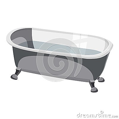 Bathtub icon, cartoon style Vector Illustration