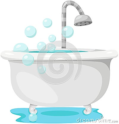 Bathtub Vector Illustration