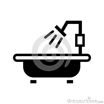 Bathtube icon or logo isolated sign symbol vector illustration Vector Illustration