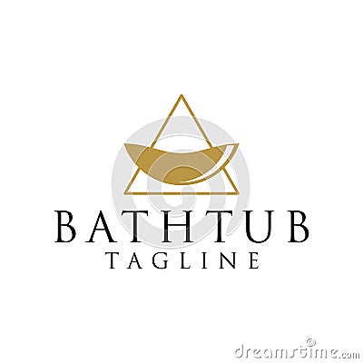 Bathtube logo concept Vector Illustration