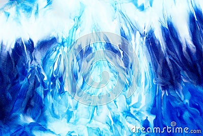 batik background, textile batik structure. Blue color. Stock Photo