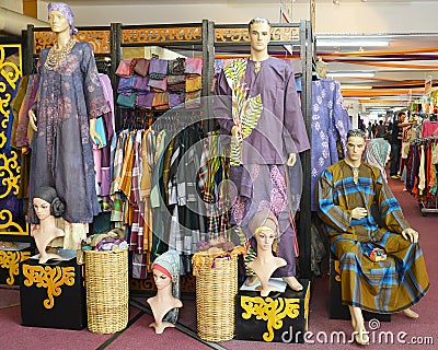 Batik Handicraft Shop Editorial Stock Photo