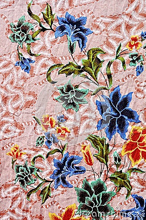 batik, indonesia batik pattern, indonesian batik sarong, motif batik cloth Stock Photo