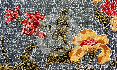 Batik pattern, Malaysia Stock Photo