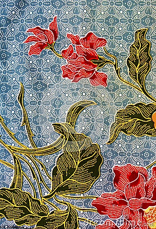 Batik pattern, Malaysia Stock Photo