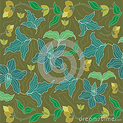 Batik sarong background in Thailand, traditional batik Stock Photo