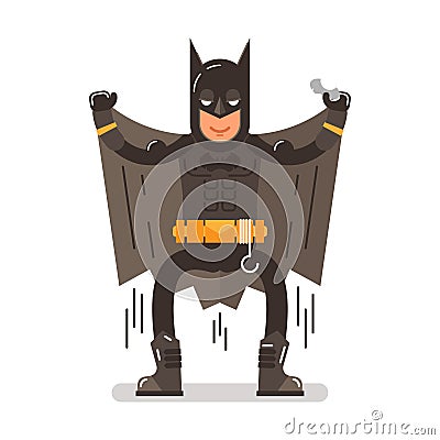 Batman costume Vector Illustration