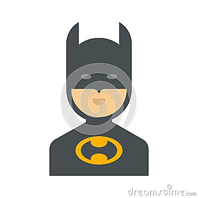 Batman vector flat color icon Stock Photo