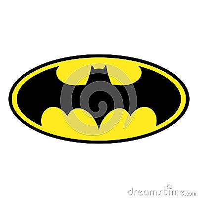 Batman logo isolated - PNG Cartoon Illustration