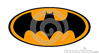 Batman logo vector.Black bat illustration Vector Illustration