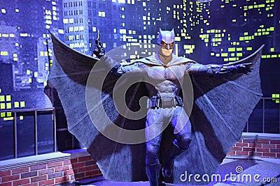 Batman wax statue at Madame Tussauds Wax Museum at ICON Park in Orlando, Florida Editorial Stock Photo