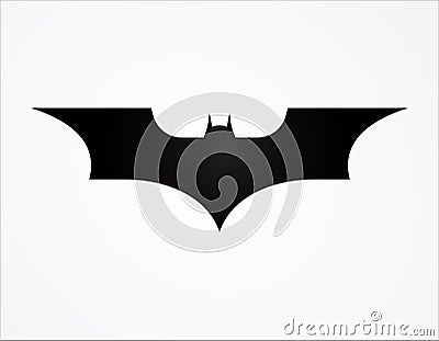 batman wing logo superhero silhouette logo template Vector Illustration