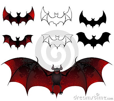 Bats Vector Illustration