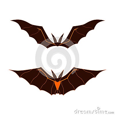 Bats Logo. Vector Illustration