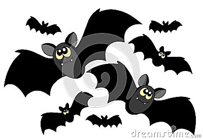 Bats silhouettes Vector Illustration