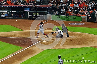 Professional baseball batter Editorial Stock Photo