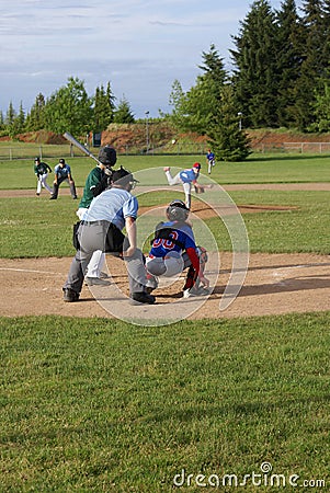 Batter Ready to Swing at Baseball Editorial Stock Photo