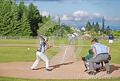 Batter Ready to Swing at Baseball Editorial Stock Photo