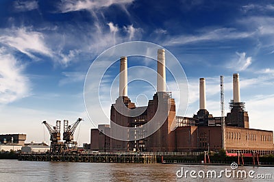 Battersea Power Station Stock Photo