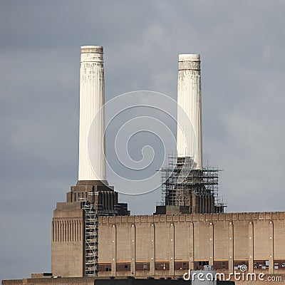 Battersea Power Station Stock Photo