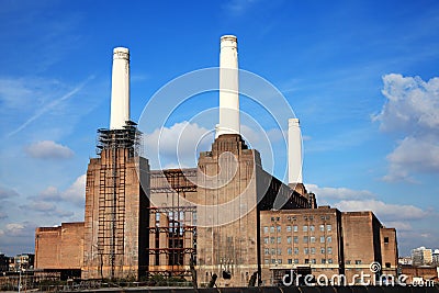 Battersea Power Station Stock Photo